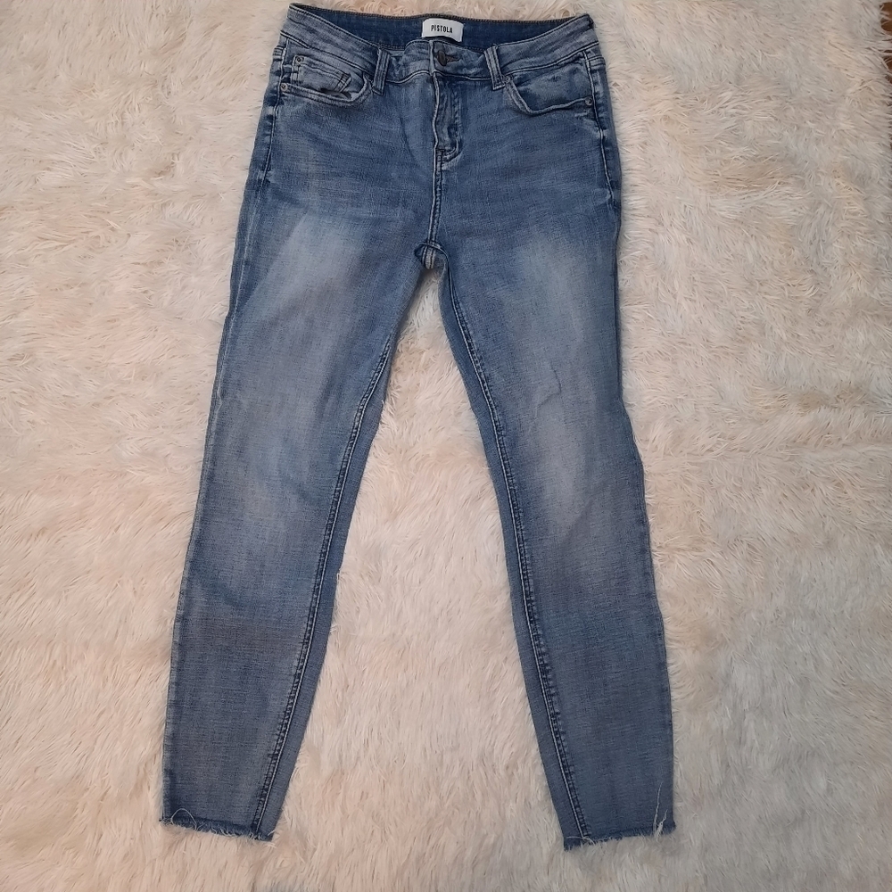 🌟 Pistola Arielle Skinny Scissor Cut Hem Jean size 28